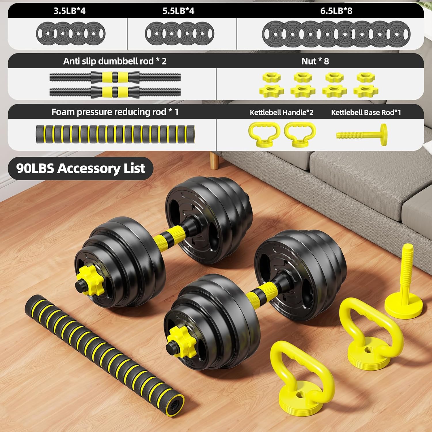 Verstelbare Dumbbell Set, 10-9 - Dumbbell Set recensie en prijs