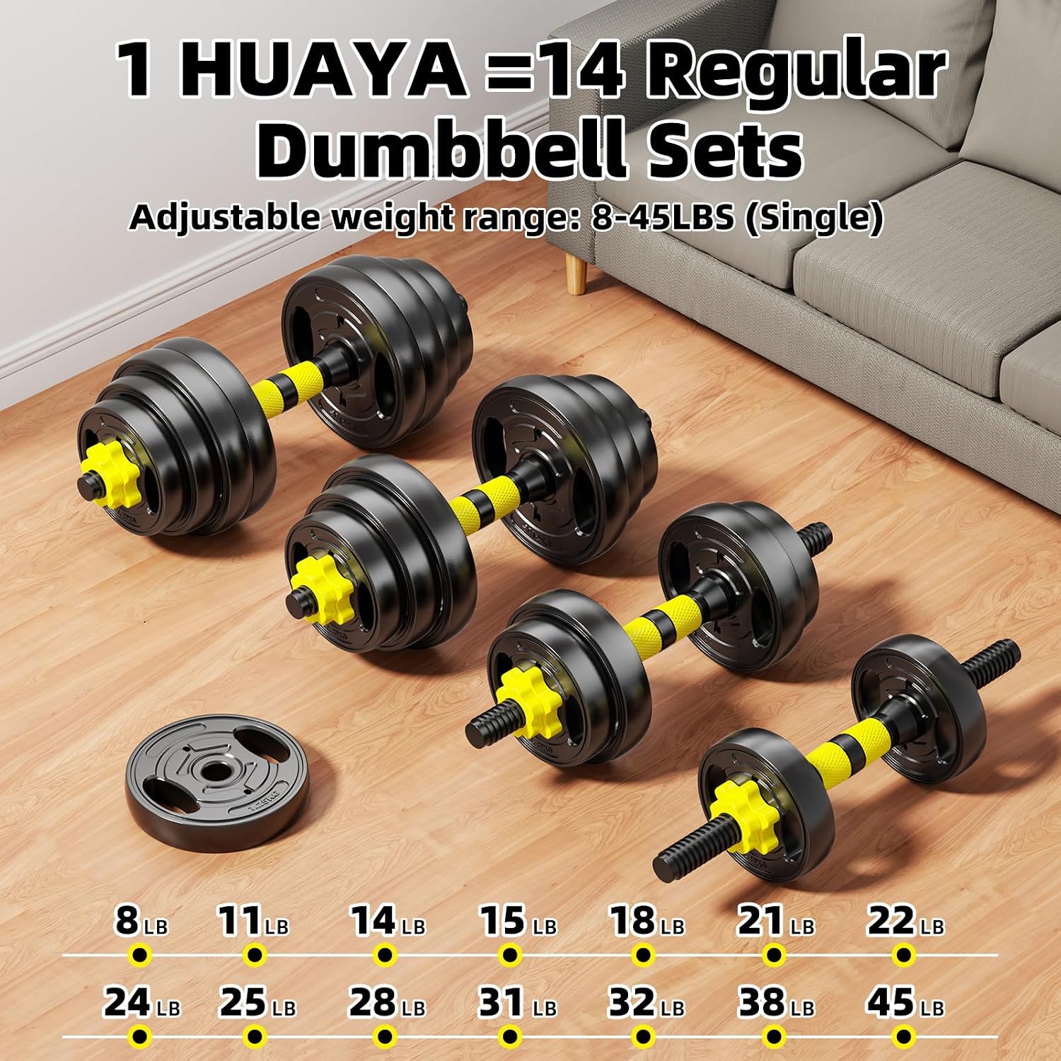 Verstelbare Dumbbell Set, 10-9 - Dumbbell Set recensie en prijs