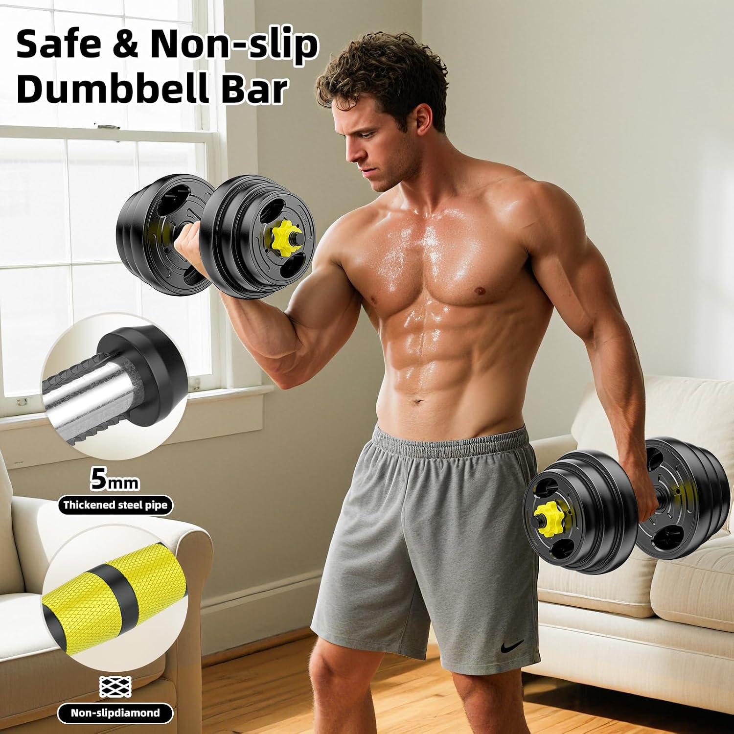 Verstelbare Dumbbell Set, 10-9 - Dumbbell Set recensie en prijs