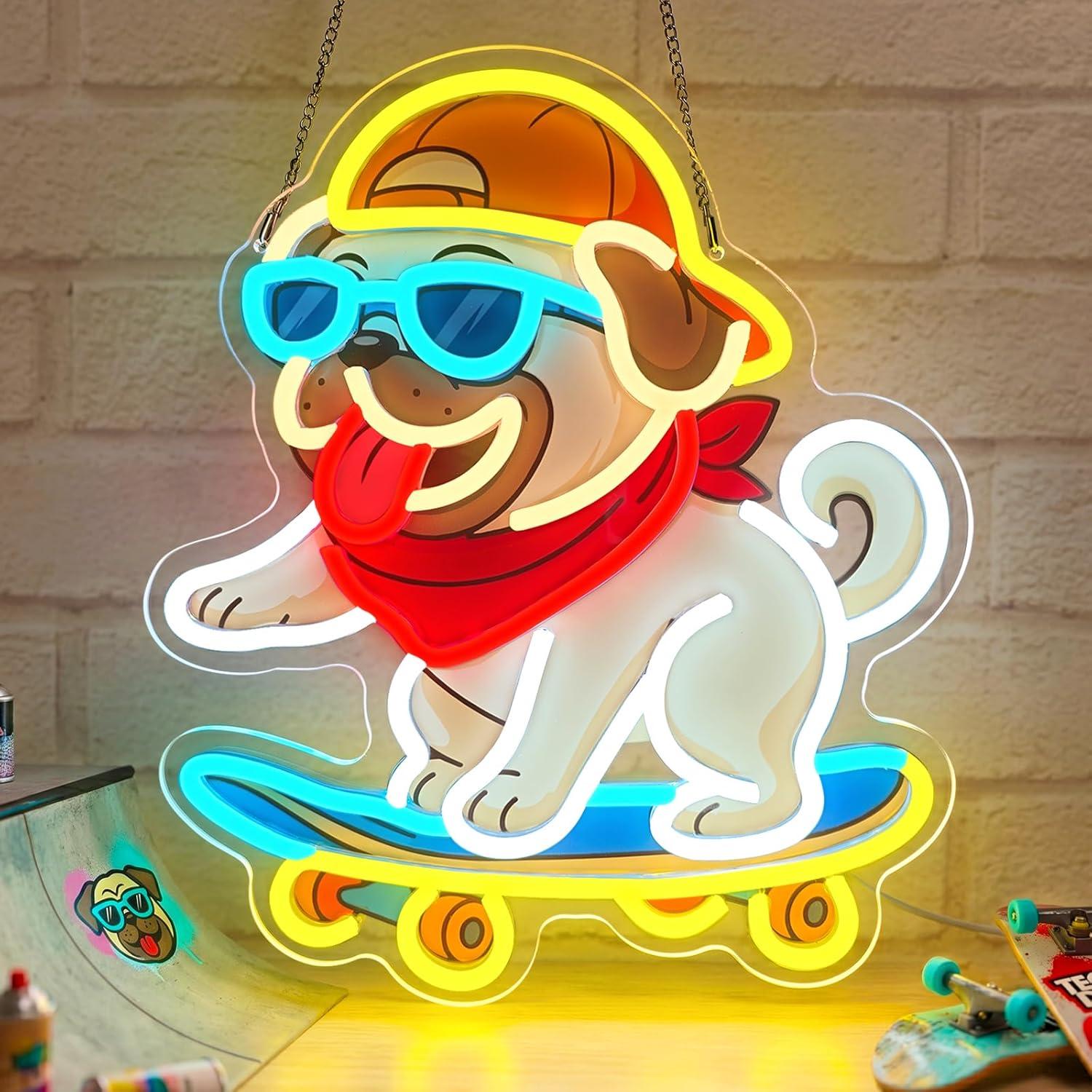 Skateboarden Hond Neonbord Hip - Skateboard recensie en prijs