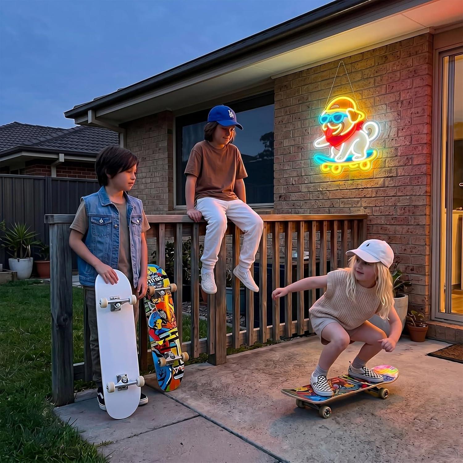 Skateboarden Hond Neonbord Hip - Skateboard recensie en prijs
