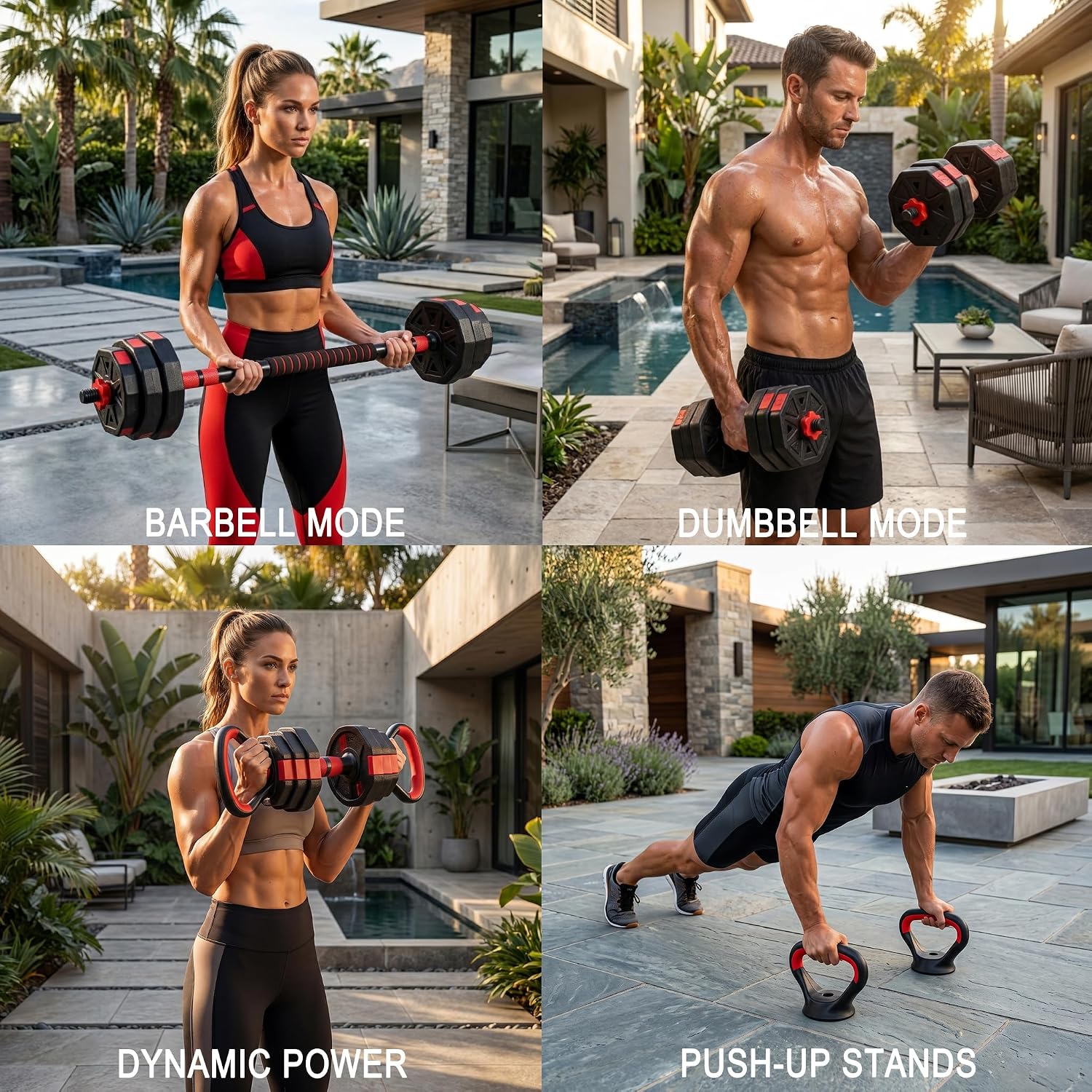 6-in-1 verstelbare dumbbell- e - Dumbbell Set recensie en prijs