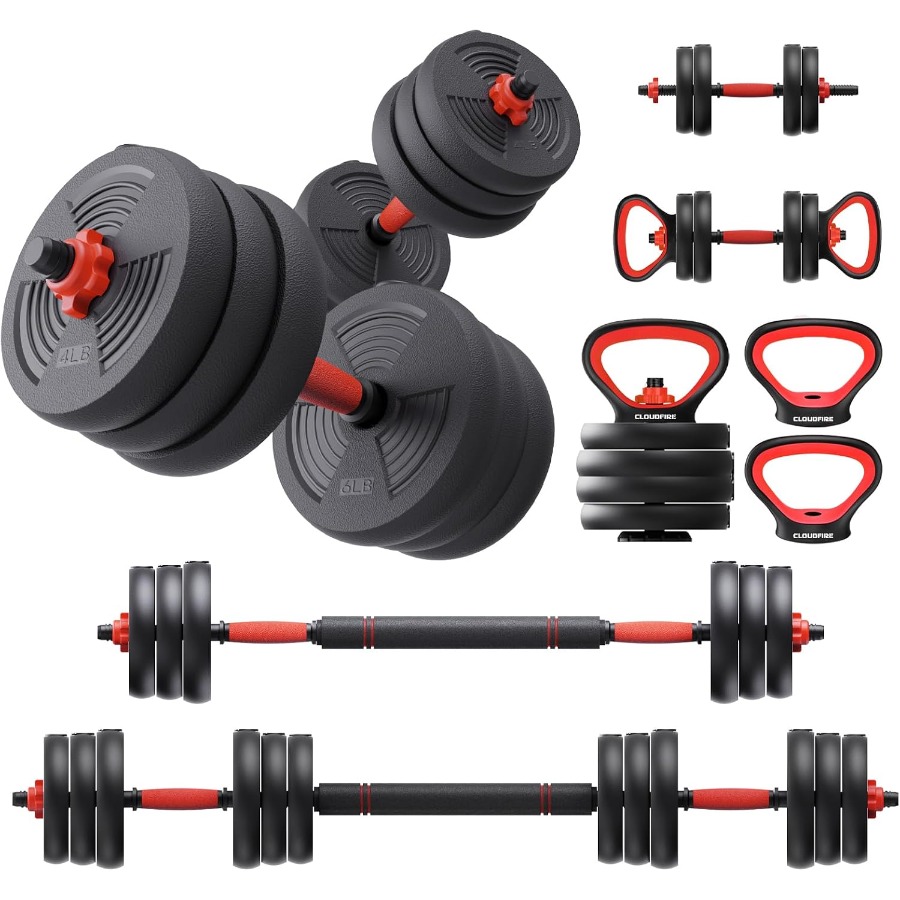 Verstelbare set dumbbells, 60L - Dumbbell Set recensie en prijs