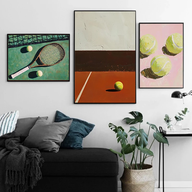 Moderne, minimalistische tenni - Sports Equipment Poster recensie en prijs
