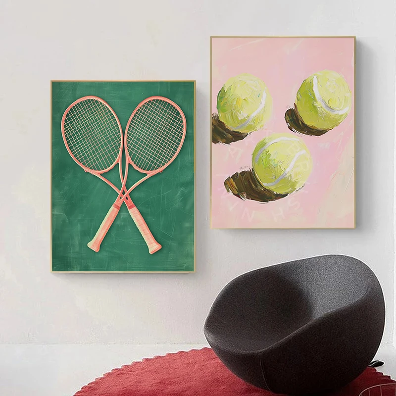 Moderne, minimalistische tenni - Sports Equipment Poster recensie en prijs
